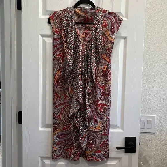 New without tags paisley print multicolor sleeveless dress - Picture 1 of 2